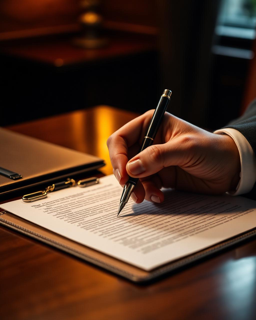 A residential real estate closing — keys and documents at the table